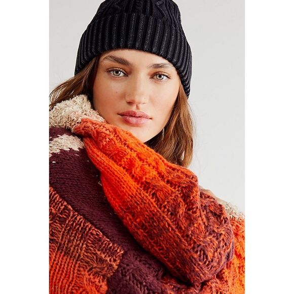 Free People Flurry Wool Cardi Sweater Duster Kimono Cider Combo $328 - Picture 5 of 5